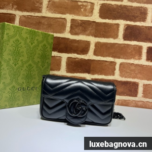 Gucci GG Marmont mini shoulder bag 699757 black