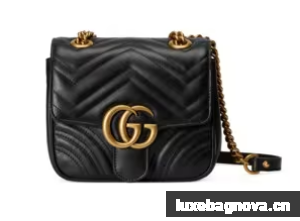 Gucci GG Marmont mini shoulder bag 739682 black