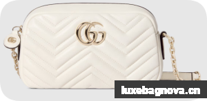 Gucci GG Marmont small camera bag 855273 white