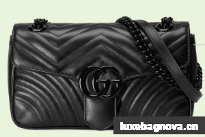 Gucci GG Marmont small shoulder bag 443497 black