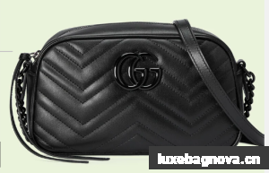 Gucci GG Marmont small shoulder bag 447632 black