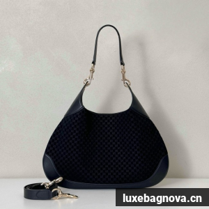 Gucci GG Marmont suede shoulder bag 834981 black