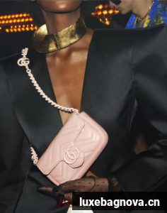 Gucci GG Marmont super mini pink bag 476433 pink chain