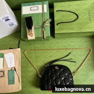 Gucci GG Matelasse leather shoulder bag 702229 black