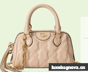 Gucci GG Matelasse leather top handle bag 702251 Beige