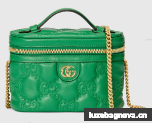 Gucci GG Matelasse top handle mini bag 723770 Green