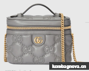 Gucci GG Matelasse top handle mini bag 723770 Grey