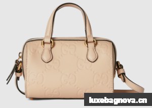 Gucci GG SUPER MINI TOP HANDLE BAG 790130 Light beige