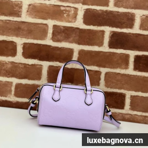 Gucci GG SUPER MINI TOP HANDLE BAG 790130 Purple