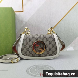 Gucci GG Supreme canvas Blondie mini bag 698643 White