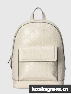 Gucci GG embossed backpack 658579 white