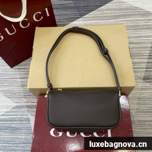 Gucci Half Horsebit mini bag 860784 dark brown