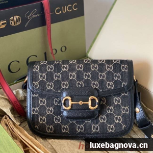 Gucci Horsebit 1955 shoulder bag 602204 Black