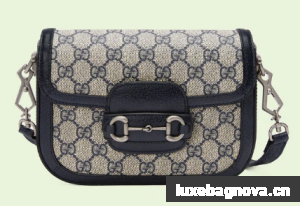 Gucci Horsebit 1955 GG mini bag 658574 blue