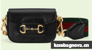 Gucci Horsebit 1955 strap wallet 699760 black