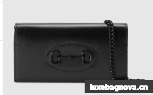 Gucci Horsebit 1955 wallet with chain 621892 black