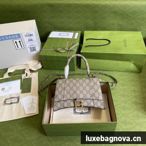 Gucci Hourglass XS Top Handle Bag 28332S gray