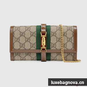 Gucci Jackie 1961 chain wallet 652681 Brown 