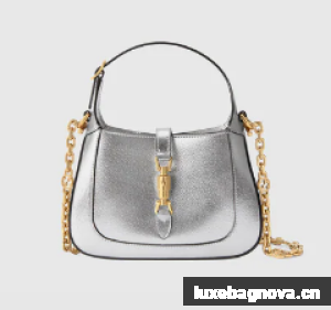 Gucci Jackie 1961 lame mini bag 675799 Silver
