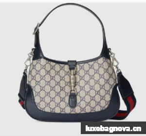 Gucci Jackie 1961 small GG shoulder bag 678843 blue