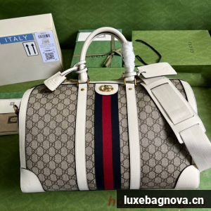 Gucci Jumbo GG large duffle bag 696039 white