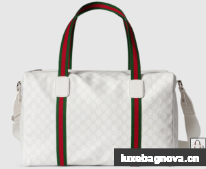 Gucci Medium duffle bag with Web 799871 white