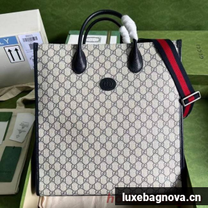 Gucci Medium tote with Interlocking G 674155 blue