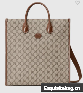 Gucci Medium tote with Interlocking G 674155 brown