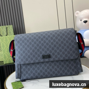 Gucci Messenger Diaper Bag GG Plus 211131 black