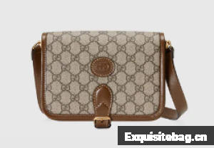 Gucci Mini shoulder bag with Interlocking G 671620 Brown 