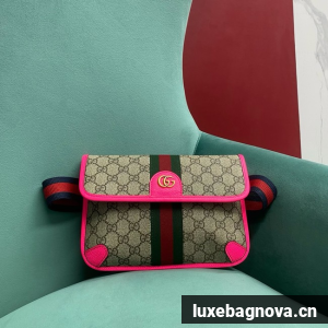 Gucci OPHIDIA GG SMALL BELT BAG 752597 Fuchsia