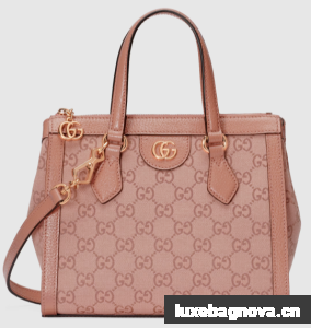 Gucci OPHIDIA GG SMALL TOTE BAG 547551 Pink