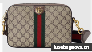 Gucci OPHIDIA SMALL CROSSBODY BAG 699439 Brown