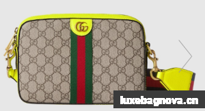 Gucci OPHIDIA SMALL CROSSBODY BAG 699439 Fluorescent yellow