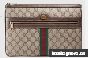 Gucci Ophidia GG Supreme pouch 517551 brown