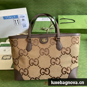 Gucci Ophidia jumbo GG medium tote 631685-2 Brown