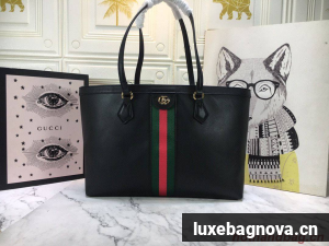 Gucci Ophidia series medium GG Tote Bag 631685 Black