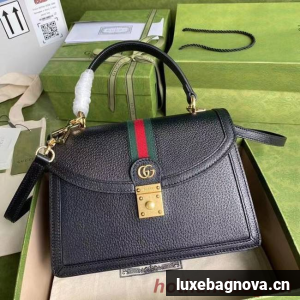 Gucci Ophidia small top handle bag with Web 651055 black