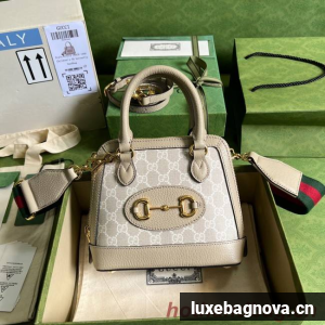 Gucci Ophidia small top handle bag with Web 677212 Beige