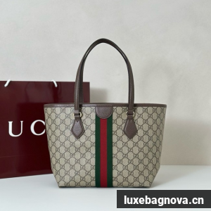 Gucci Ophidia small tote bag 836831 dark brown