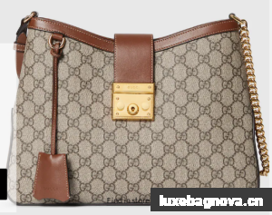 Gucci PADLOCK GG MEDIUM SHOULDER BAG 795113 Brown