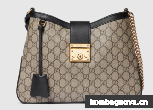 Gucci PADLOCK GG MEDIUM SHOULDER BAG 795113 black