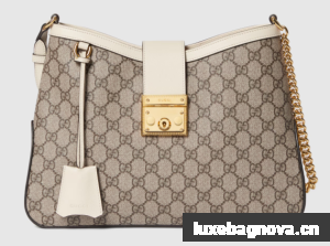 Gucci PADLOCK GG MEDIUM SHOULDER BAG 795113 white