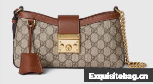 Gucci PADLOCK SMALL SHOULDER BAG 811705 Brown