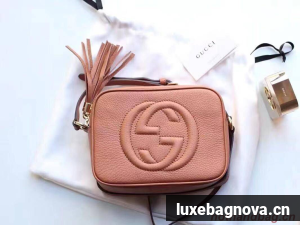 Gucci Soho Calfskin Leather Disco Bag 308364 Rose Beige