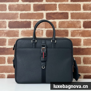 Gucci leather tote bag 816757 black