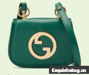 Gucci mini Blondie card case wallet 698635 Emerald green