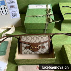 Gucci shoulder bag with Interlocking G 699296 brown