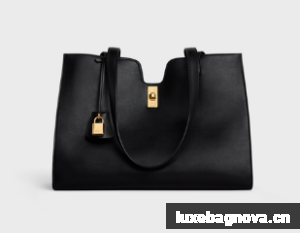 CELINE CABAS 16 IN SMOOTH CALFSKIN 112583 BLACK