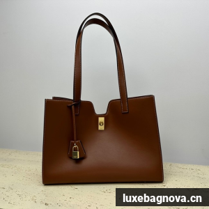 CELINE CABAS 16 IN SMOOTH CALFSKIN 112583 brown